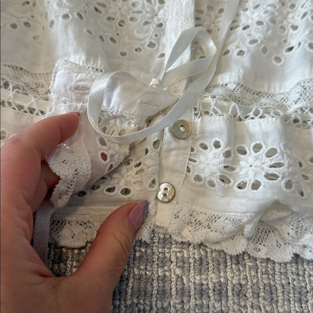 LoveShackFancy short sleeve top - Picture 3 of 3